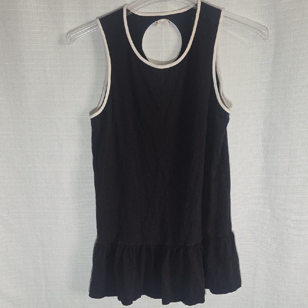 Kate Spade Black and White Trim Tank Top
